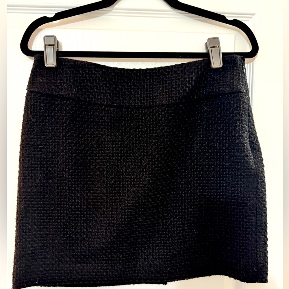 Limited Black Textured Skirt